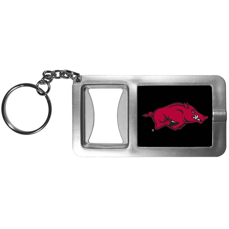 NCAA - Arkansas Razorbacks Flashlight Key Chain with Bottle Opener-Key Chains,Flashlight Key Chain With Bottle Opener,College Flashlight Key Chain With Bottle Opener-JadeMoghul Inc.