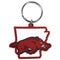 NCAA - Arkansas Razorbacks Home State Flexi Key Chain-Key Chains,College Key Chains,College Home State Flexi Key Chains-JadeMoghul Inc.