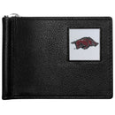 NCAA - Arkansas Razorbacks Leather Bill Clip Wallet-Wallets & Checkbook Covers,Bill Clip Wallets,College Bill Clip Wallets-JadeMoghul Inc.