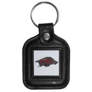 NCAA - Arkansas Razorbacks Square Leatherette Key Chain-Key Chains,Leatherette Key Chains,College Leatherette Key Chains-JadeMoghul Inc.