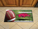 Welcome Mat NCAA Arkansas Scraper Mat 19"x30" Ball