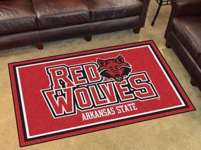 4x6 Rug NCAA Arkansas State 4'x6' Plush Rug