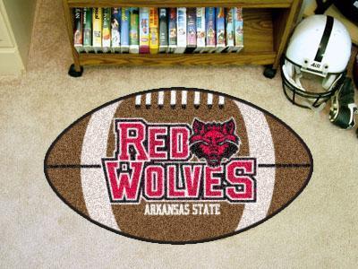 Round Rugs For Sale NCAA Arkansas State Football Ball Rug 20.5"x32.5"