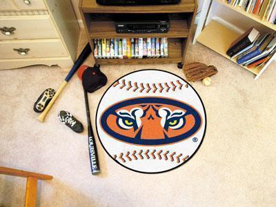 Round Area Rugs NCAA Auburn Baseball Mat 27" diameter