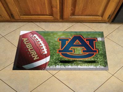 Welcome Door Mat NCAA Auburn Scraper Mat 19"x30" Ball