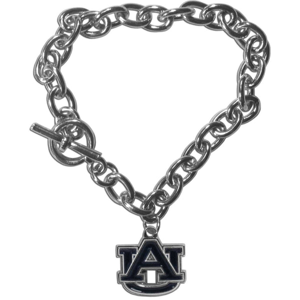 NCAA - Auburn Tigers Charm Chain Bracelet-Jewelry & Accessories,Bracelets,Charm Chain Bracelets,College Charm Chain Bracelets-JadeMoghul Inc.
