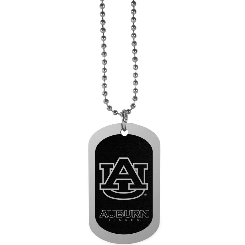 NCAA - Auburn Tigers Chrome Tag Necklace-Jewelry & Accessories,Necklaces,Chrome Tag Necklaces,College Chrome Tag Necklaces-JadeMoghul Inc.