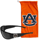 NCAA - Auburn Tigers Chrome Wrap Sunglasses and Bag-Sunglasses, Eyewear & Accessories,College Eyewear,Auburn Tigers Eyewear-JadeMoghul Inc.