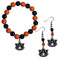 NCAA - Auburn Tigers Fan Bead Earrings and Bracelet Set-Jewelry & Accessories,Jewelry Sets,Fan Bead Earrings and Bracelet-JadeMoghul Inc.