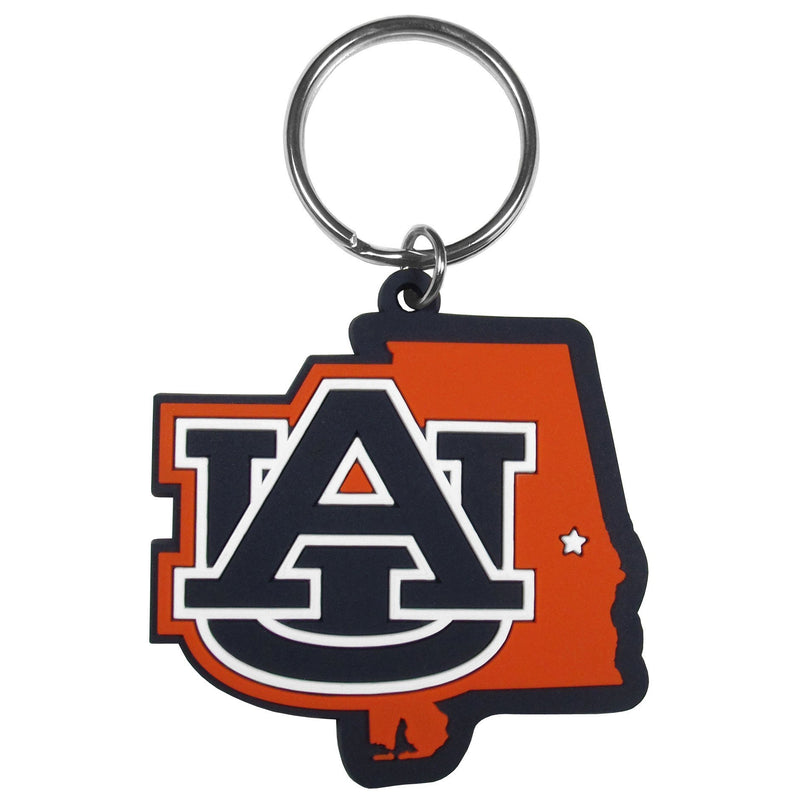 NCAA - Auburn Tigers Home State Flexi Key Chain-Key Chains,College Key Chains,College Home State Flexi Key Chains-JadeMoghul Inc.