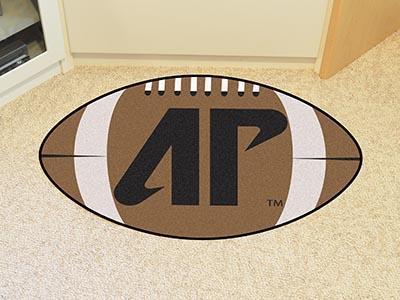 Round Rug in Living Room NCAA Austin Peay Football Ball Rug 20.5"x32.5"
