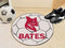 Small Round Rugs NCAA Bates College Soccer Ball 27" diameter
