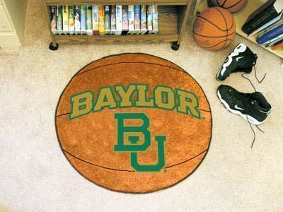 Round Rugs NCAA Baylor Basketball Mat 27" diameter