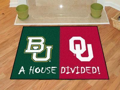 Large Area Rugs NCAA Baylor Oklahoma House Divided Rug 33.75"x42.5"