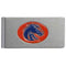 NCAA - Boise St. Broncos Brushed Metal Money Clip-Wallets & Checkbook Covers,Money Clips,Brushed Money Clips,College Brushed Money Clips-JadeMoghul Inc.