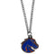 NCAA - Boise St. Broncos Chain Necklace with Small Charm-Jewelry & Accessories,Necklaces,Chain Necklaces,College Chain Necklaces-JadeMoghul Inc.
