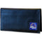 NCAA - Boise St. Broncos Deluxe Leather Checkbook Cover-Wallets & Checkbook Covers,Checkbook Covers,Wallet Checkbook Covers,Window Box Packaging,College Wallet Checkbook Covers-JadeMoghul Inc.