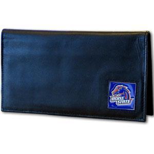 NCAA - Boise St. Broncos Deluxe Leather Checkbook Cover-Wallets & Checkbook Covers,Checkbook Covers,Wallet Checkbook Covers,Window Box Packaging,College Wallet Checkbook Covers-JadeMoghul Inc.