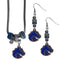 NCAA - Boise St. Broncos Euro Bead Earrings and Necklace Set-Jewelry & Accessories,College Jewelry,Boise St. Broncos Jewelry-JadeMoghul Inc.