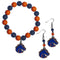 NCAA - Boise St. Broncos Fan Bead Earrings and Bracelet Set-Jewelry & Accessories,Jewelry Sets,Fan Bead Earrings and Bracelet-JadeMoghul Inc.