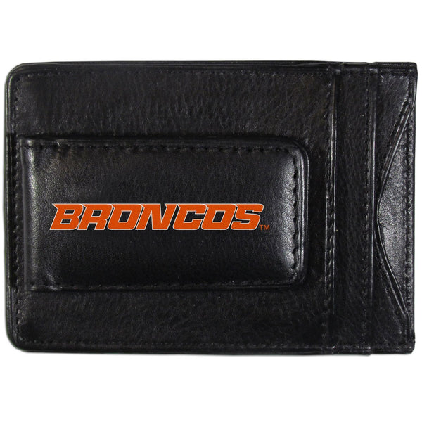 NCAA - Boise St. Broncos Logo Leather Cash and Cardholder-Wallets & Checkbook Covers,College Wallets,Boise St. Broncos Wallets-JadeMoghul Inc.