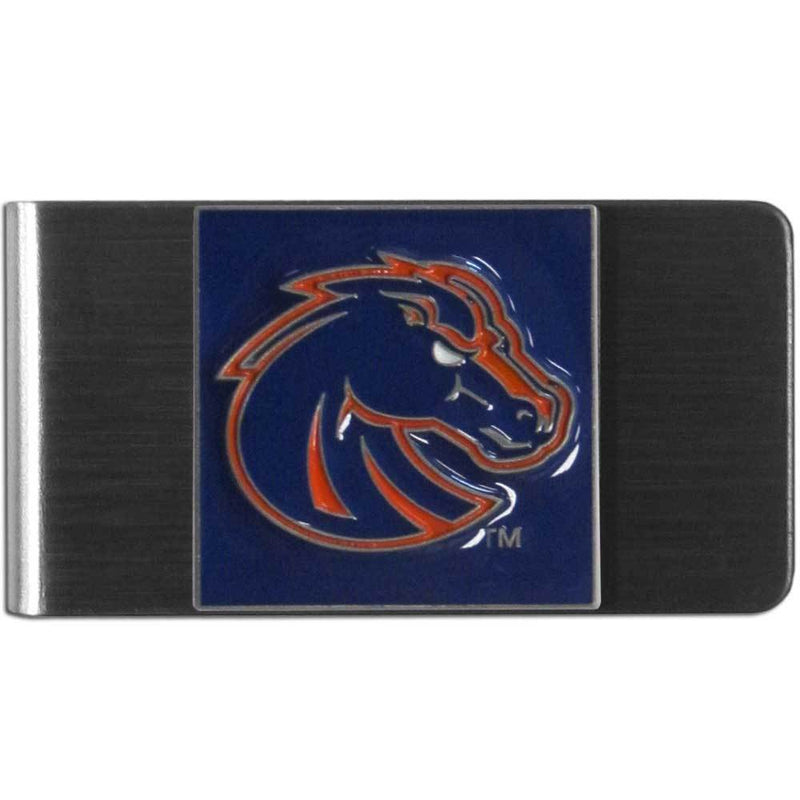 NCAA - Boise St. Broncos Steel Money Clip-Wallets & Checkbook Covers,Money Clips,Steel Money Clips,College Steel Money Clips-JadeMoghul Inc.