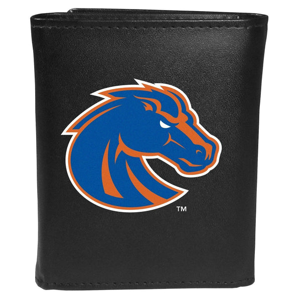 NCAA - Boise St. Broncos Tri-fold Wallet Large Logo-Wallets & Checkbook Covers,College Wallets,Boise St. Broncos Wallets-JadeMoghul Inc.