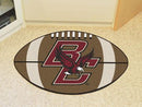 Round Rug in Living Room NCAA Boston College Football Ball Rug 20.5"x32.5"