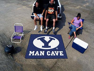 Grill Mat NCAA Brigham Young Man Cave Tailgater Rug 5'x6'
