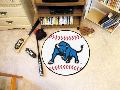 Round Rugs NCAA Buffalo Baseball Mat 27" diameter