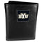 NCAA - BYU Cougars Deluxe Leather Tri-fold Wallet Packaged in Gift Box-Wallets & Checkbook Covers,Tri-fold Wallets,Deluxe Tri-fold Wallets,Gift Box Packaging,College Tri-fold Wallets-JadeMoghul Inc.