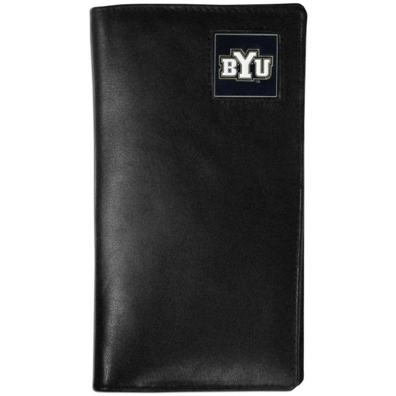 NCAA - BYU Cougars Leather Tall Wallet-Wallets & Checkbook Covers,Tall Wallets,College Tall Wallets-JadeMoghul Inc.