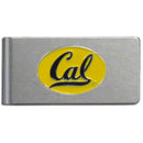 NCAA - Cal Berkeley Bears Brushed Metal Money Clip-Wallets & Checkbook Covers,Money Clips,Brushed Money Clips,College Brushed Money Clips-JadeMoghul Inc.