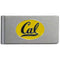 NCAA - Cal Berkeley Bears Brushed Metal Money Clip-Wallets & Checkbook Covers,Money Clips,Brushed Money Clips,College Brushed Money Clips-JadeMoghul Inc.