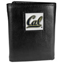 NCAA - Cal Berkeley Bears Deluxe Leather Tri-fold Wallet Packaged in Gift Box-Wallets & Checkbook Covers,Tri-fold Wallets,Deluxe Tri-fold Wallets,Gift Box Packaging,College Tri-fold Wallets-JadeMoghul Inc.