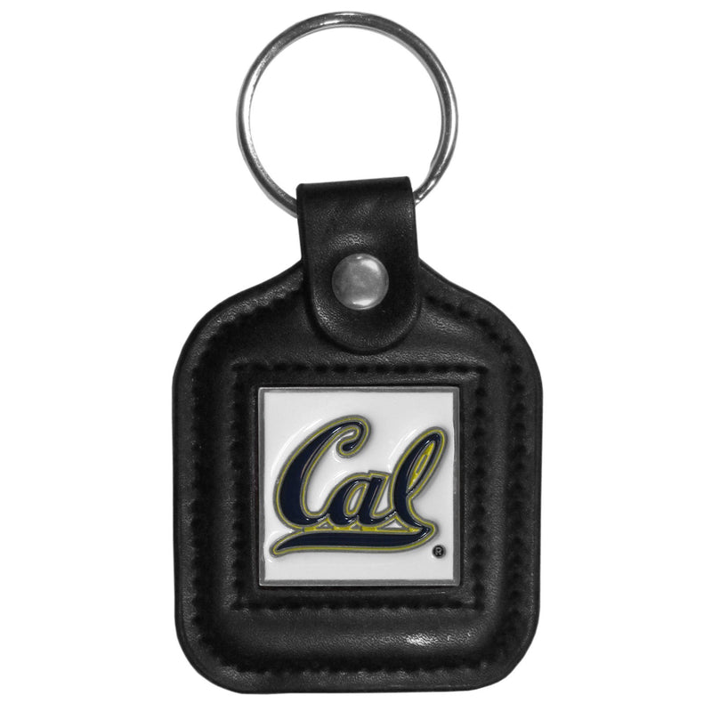 NCAA - Cal Berkeley Bears Square Leatherette Key Chain-Key Chains,Leatherette Key Chains,College Leatherette Key Chains-JadeMoghul Inc.