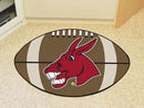 Round Rug in Living Room NCAA Central Missouri Football Ball Rug 20.5"x32.5"