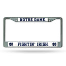 NCAA - Chrome License Plate Frame - Notre Dame Fighting Irish-NCAA-JadeMoghul Inc.