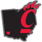 NCAA - Cincinnati Bearcats Home State Decal-Automotive Accessories,Decals,Home State Decals,College Home State Decals-JadeMoghul Inc.