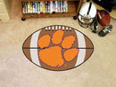 Round Rugs For Sale NCAA Clemson Football Ball Rug 20.5"x32.5"