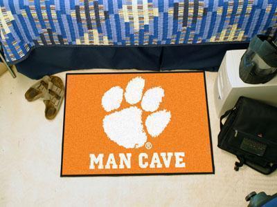 Indoor Outdoor Rugs NCAA Clemson Man Cave Starter Rug 19"x30"