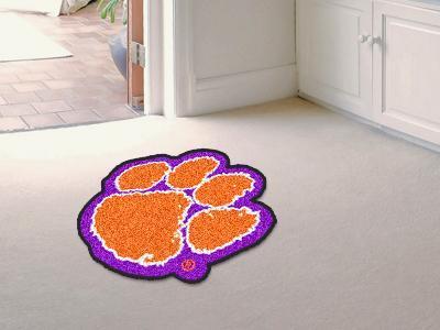 Custom Logo Rugs NCAA Clemson Mascot Custom Shape Mat