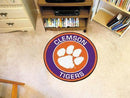 Round Outdoor Rugs NCAA Clemson Roundel Mat 27" diameter