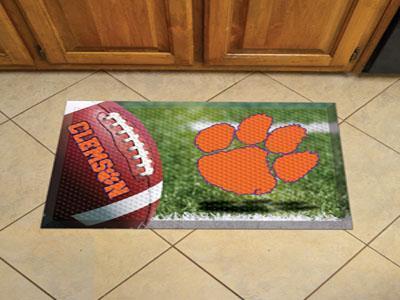 Outdoor Welcome Mats NCAA Clemson Scraper Mat 19"x30" Ball