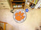 Round Entry Rugs NCAA Clemson Soccer Ball 27" diameter
