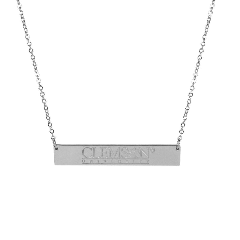 NCAA - Clemson Tigers Bar Necklace-Jewelry & Accessories,Necklaces,Bar Necklaces,College Bar Necklaces-JadeMoghul Inc.