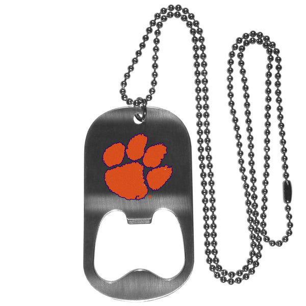 NCAA - Clemson Tigers Bottle Opener Tag Necklace-Jewelry & Accessories,College Jewelry,Clemson Tigers Jewelry-JadeMoghul Inc.