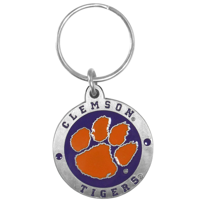 NCAA - Clemson Tigers Carved Metal Key Chain-Key Chains,Scultped Metal Key Chains,College Scultped Metal Key Chains-JadeMoghul Inc.