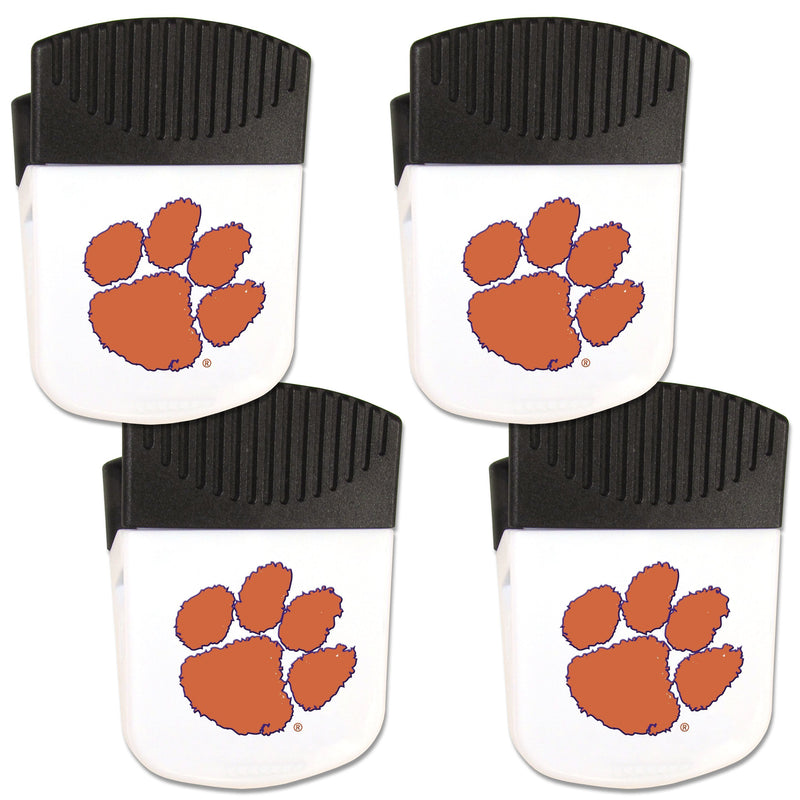 NCAA - Clemson Tigers Chip Clip Magnet with Bottle Opener, 4 pack-Other Cool Stuff,College Other Cool Stuff,Clemson Tigers Other Cool Stuff-JadeMoghul Inc.