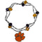 NCAA - Clemson Tigers Crystal Bead Bracelet-Jewelry & Accessories,College Jewelry,College Bracelets,Crystal Bead Bracelets-JadeMoghul Inc.